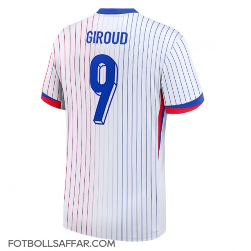 Frankrike Olivier Giroud #9 Bortatröja EM 2024 Kortärmad